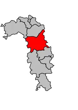 Location of the canton in the arrondissement of Briey