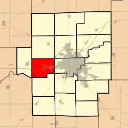 Location in Macon County