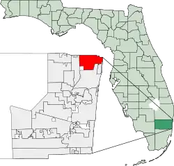 Location within the state of Florida