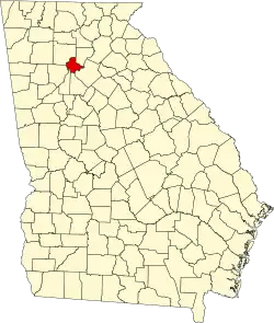 Location of the county within Georgia, United States