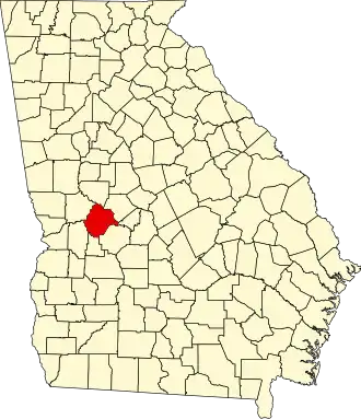State map highlighting Taylor County