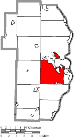 Location of Cross Creek Township in Jefferson County