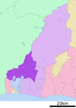 Location of Kita-ku in Shizuoka