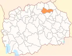 Location of Municipality of Kratovo