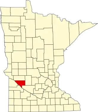 State map highlighting Chippewa County