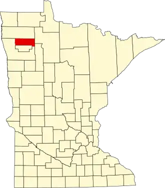 State map highlighting Pennington County