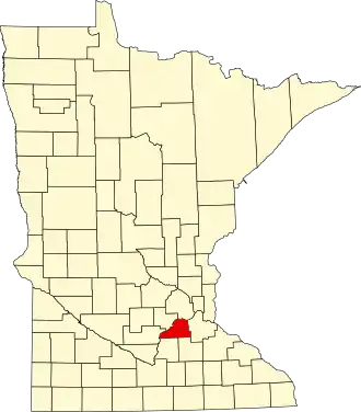 State map highlighting Scott County