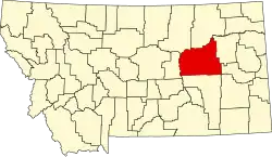 State map highlighting Garfield County