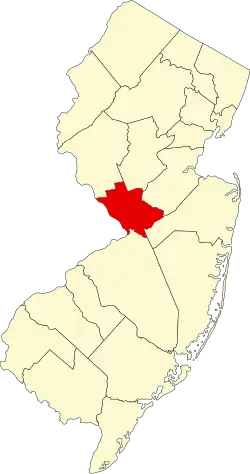 Mercer County map