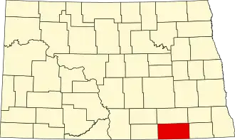 Dickey County map