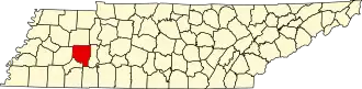 State map highlighting Henderson County