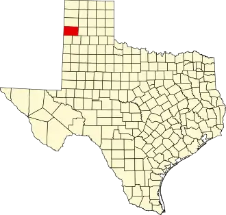 State map highlighting Deaf Smith County