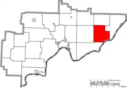 Location of Independence Township in Washington County