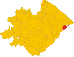 Monte Porzio within the Province of Pesaro-Urbino