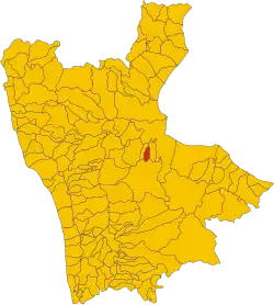 Vaccarizzo within the Province of Cosenza