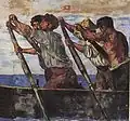 Pescatori che remano (particolare)