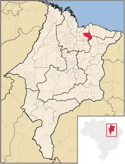 Location in Maranhão state