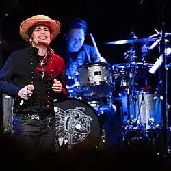 Marc with Adam Ant on the "Ant Music 2024" U.S. Tour
