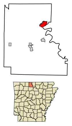 Location in Marion County, Arkansas