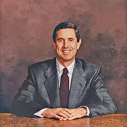 Painted portrait of Mark Pigott