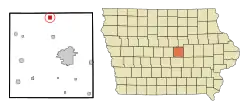 Location of Liscomb, Iowa