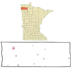 Location of Stephen, Minnesota