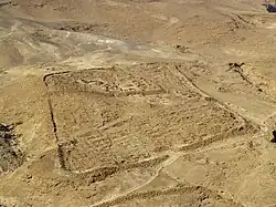 Ruins of a legionary camp at Masada
