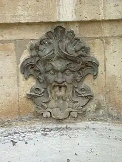Masqueron of the Fontaine de l'Abbaye de Saint-Germain-des-Pres (1714-1717)