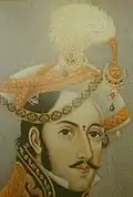 Mathabar Singh wearing the crown
