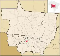 Location of Jangada in Maranhão state