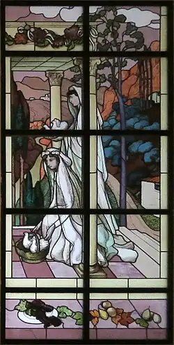 Stained glass window for private residence (1896)