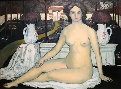Nude with Bouquet of Violets (1894)