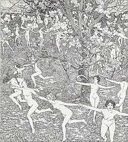 Spring Yearning (1898). Illustration for Ver Sacrum