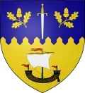 Arms of the Macfie Clan Commander Iain Morris McFie of Coulintyre.[38]