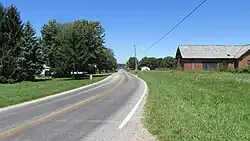 Looking northwest on Hayesville Road in Meade, Ohio