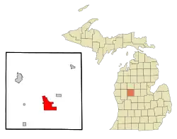 Location of Canadian Lakes in Michigan and Mecosta County