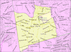 U.S. Census map of Melville