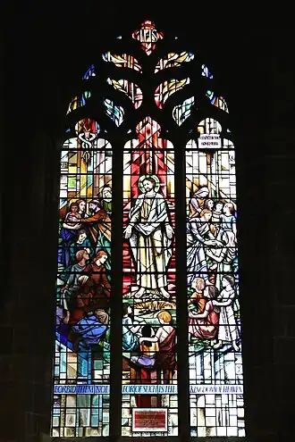 Memorial to William Newton by Alfred Fisher of Chapel Studio 1996