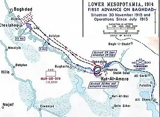 November, British offensive (detail)
