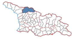 Location of the municipality within Georgia