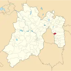 Location of La Paz in the State of Mexico