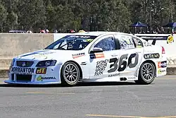 The Holden VE Commodore of Michael Patrizi at the 2012 Coates Hire Ipswich 300.