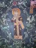 King Stefan Milutin in the Nemanjić family tree, painted in Gračanica.
