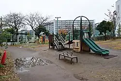 Play equipment in the park