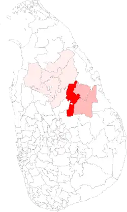 Location of Minneriya