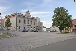 Town hall on the town square