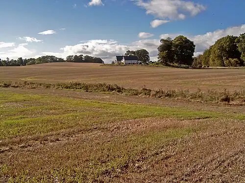 Surrounding farm lands.
