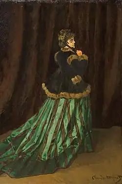 Green robe, Claude Monet, 1866