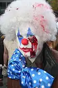 Evil clown in Montreal Zombie Walk 2015