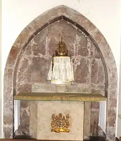 Altar at the transept chapel
